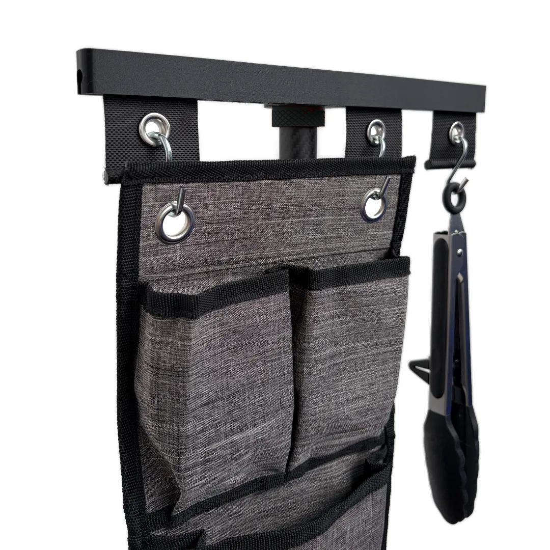 Detailaufnahme der SheltaFlex KederRail mit befestigtem Organizer