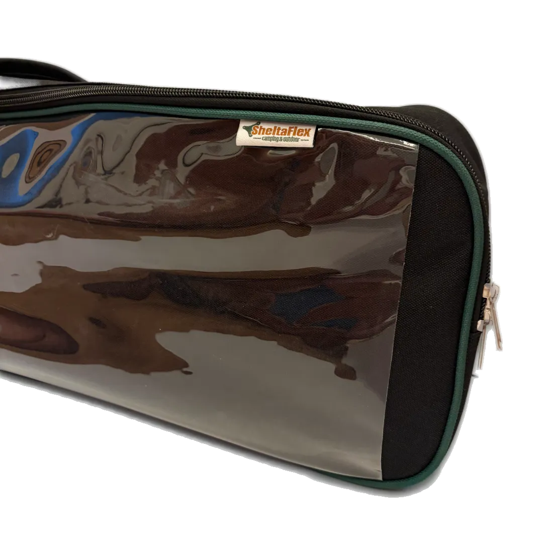 SheltaFlex FlexBag Transporttasche mit Sichtfach und SheltaFlex Logo