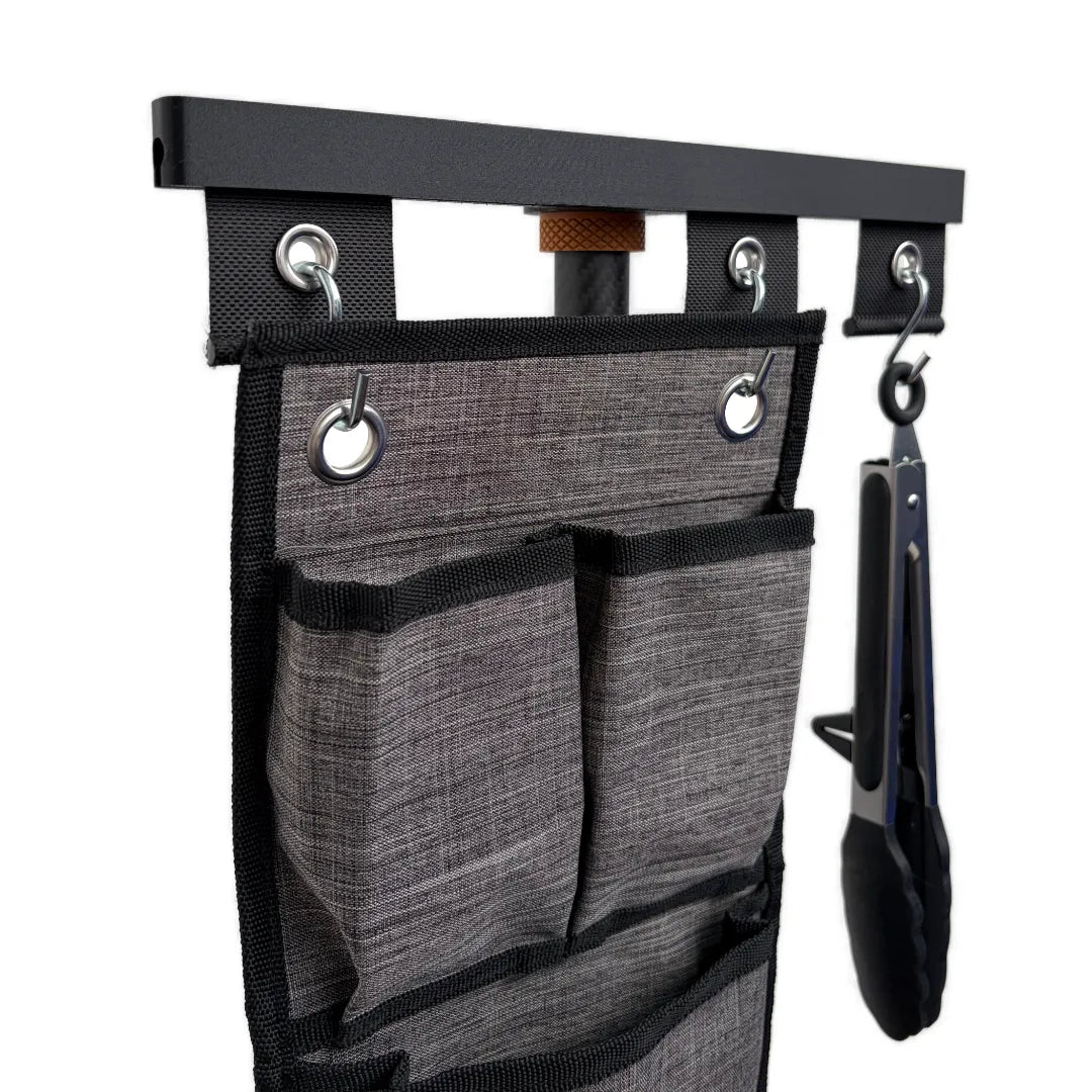 Detailaufnahme der SheltaFlex KederRail mit befestigtem Organizer