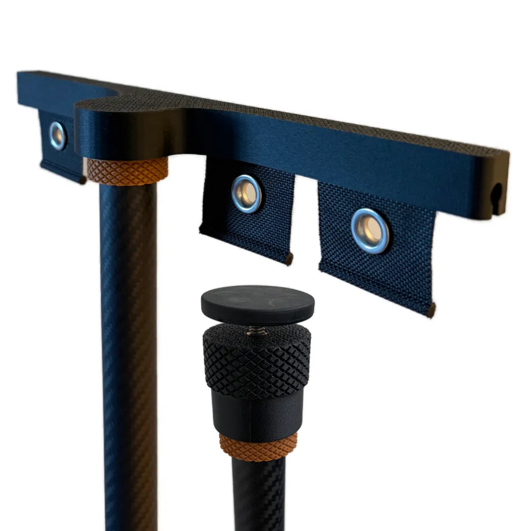 SheltaFlex Starter Set mit KederRail und FlexMount auf Carbon-Teleskopstangen