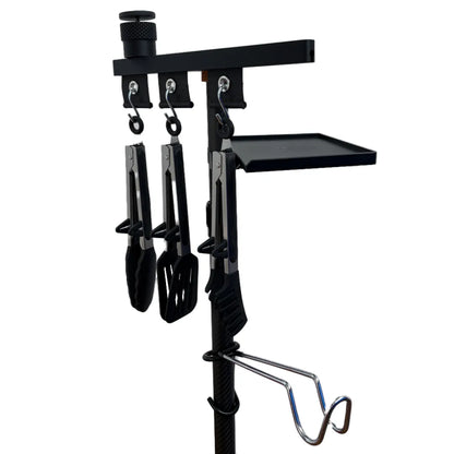 SheltaFlex Starter Set Pro mit allen enthaltenen Adaptern an der Carbon-Teleskopstange