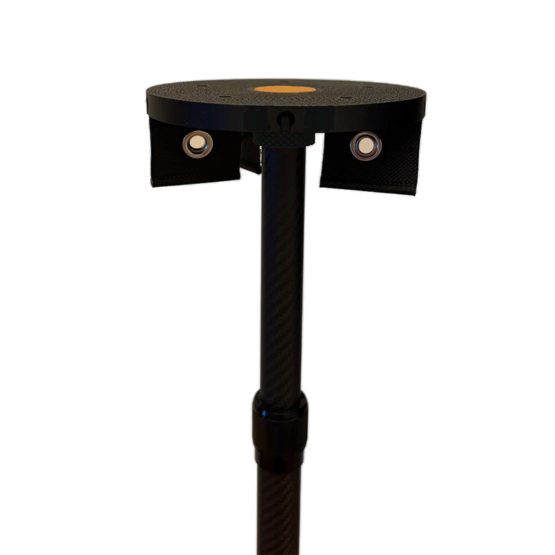SheltaFlex TableTower an der Carbon-Teleskopstange mit Kederleiste