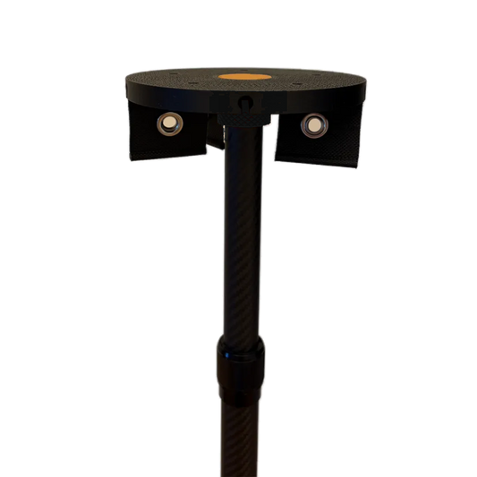 SheltaFlex TableTower an der Carbon-Teleskopstange mit Kederleiste