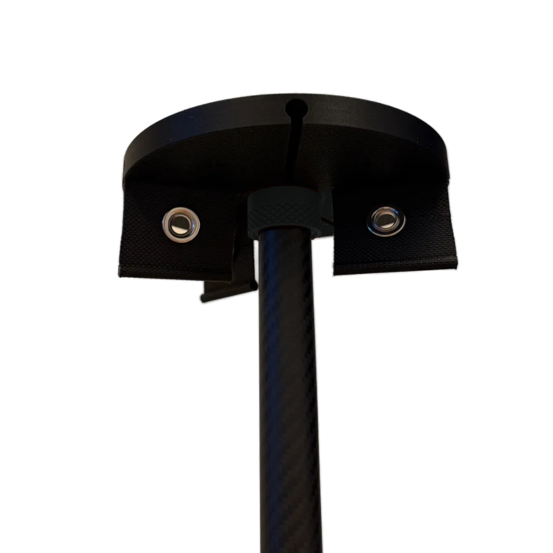Unteransicht des SheltaFlex TableTower mit integrierter Kederleiste