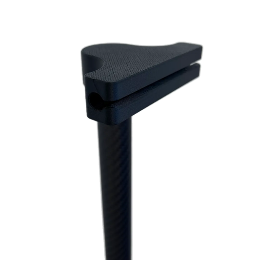 SheltaFlex TrashDock montiert an der Carbon-Teleskopstange
